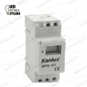 TEMPORIZZATORE ELETTRONICO PER GUIDE DIN (TH35) JVT3-16AS - KANLUX 18721